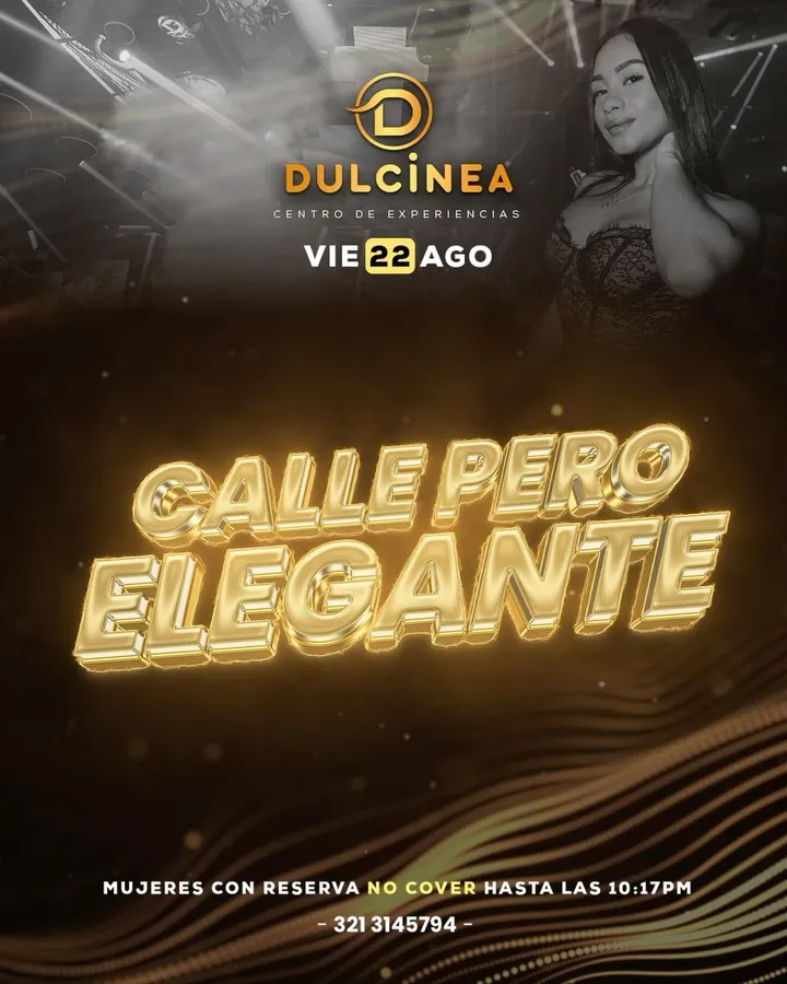 Calle pero elegante en la discoteca dulcinea