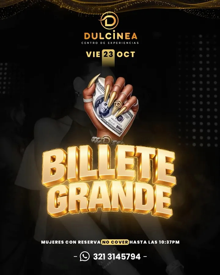 Billete grande - Dulcinea Medellin